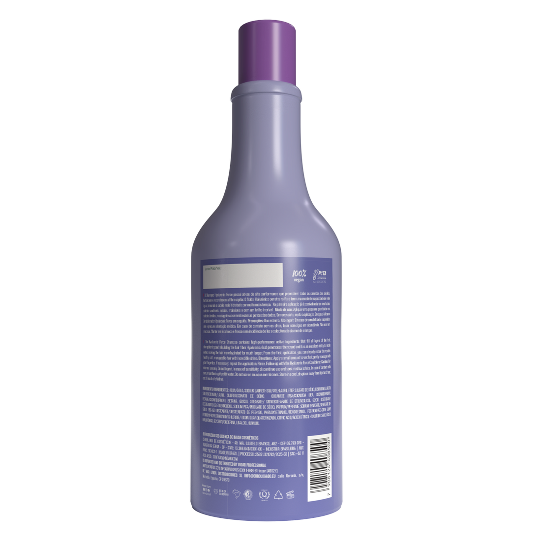 INOAR Hyaluronic Force Shampoo - intensyviai drėkinantis šampūnas