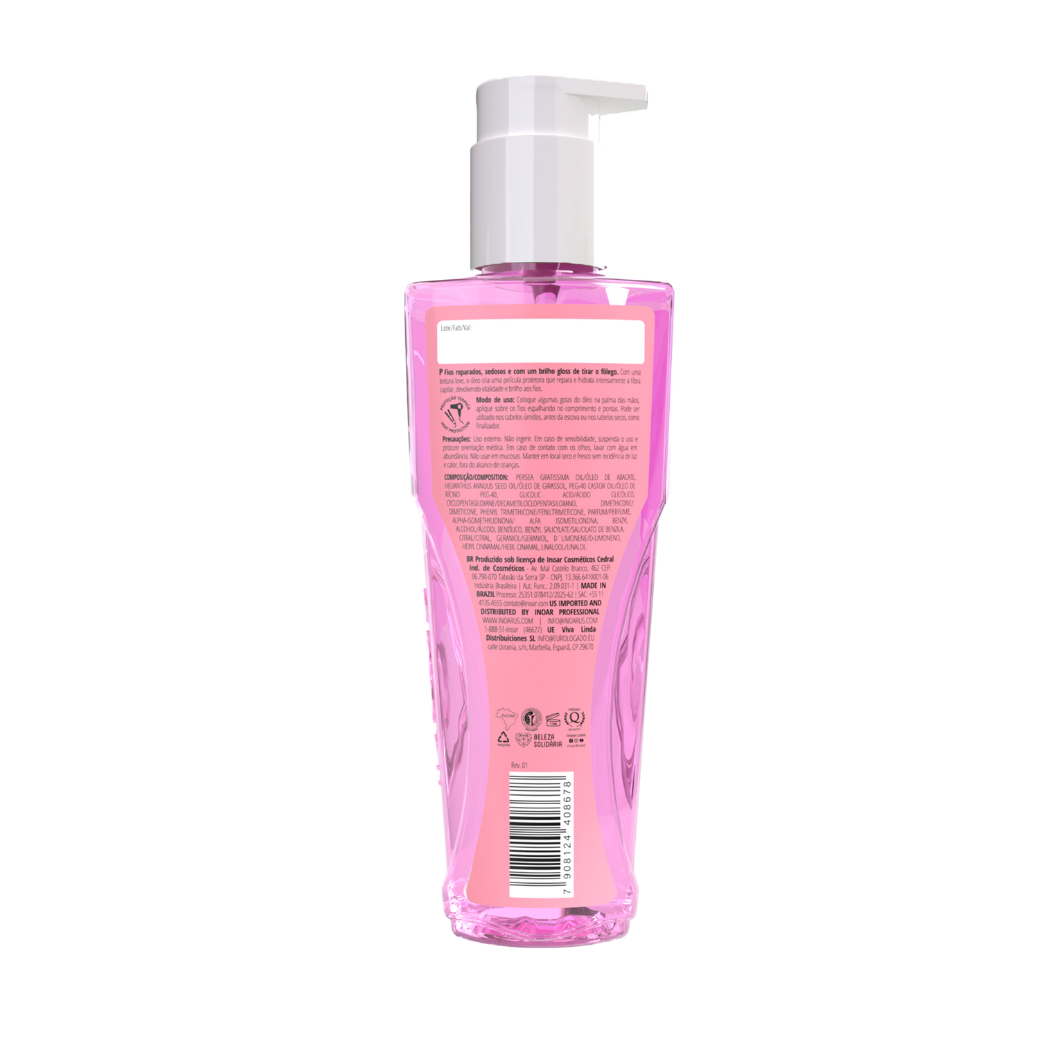 INOAR Glycolic Force Oil - aliejus porėtam plaukui 110 ml