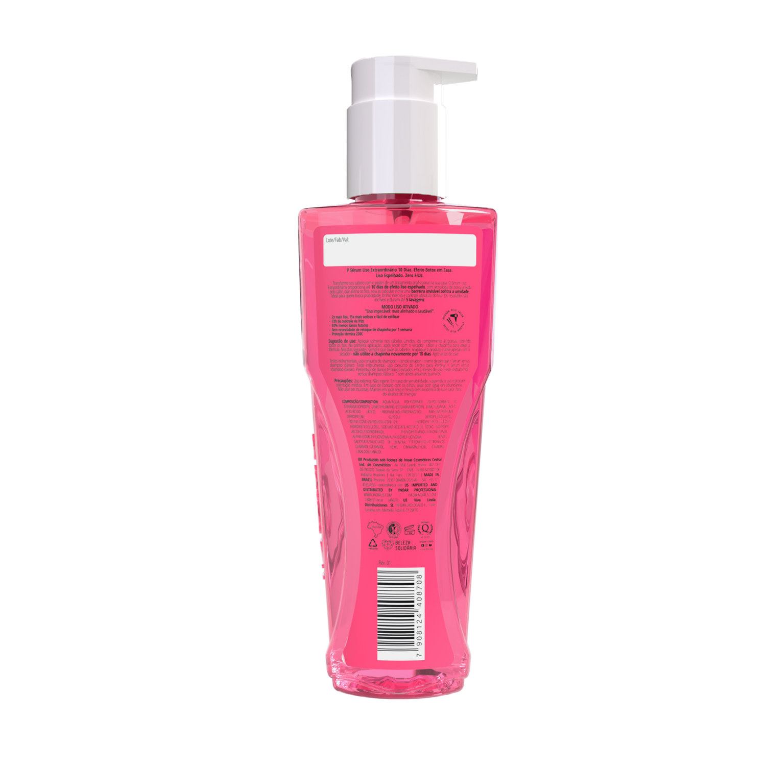 INOAR Liso Extraordinario Serum - plaukus glotninantis serumas 110 ml