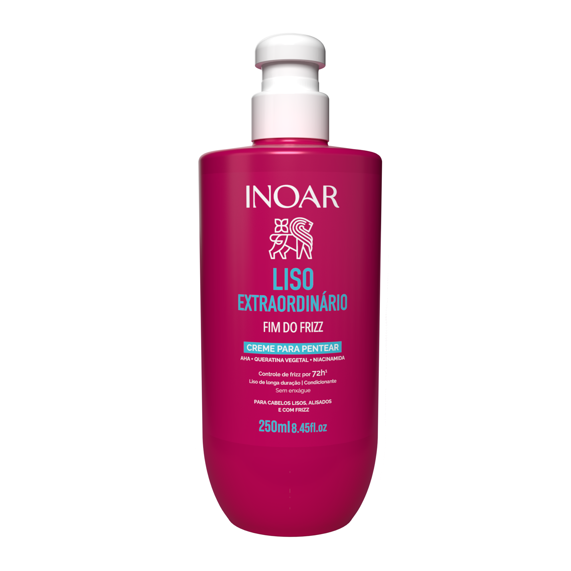 INOAR Liso Extraordinario Cream - plaukus glotninantis kremas 250 ml