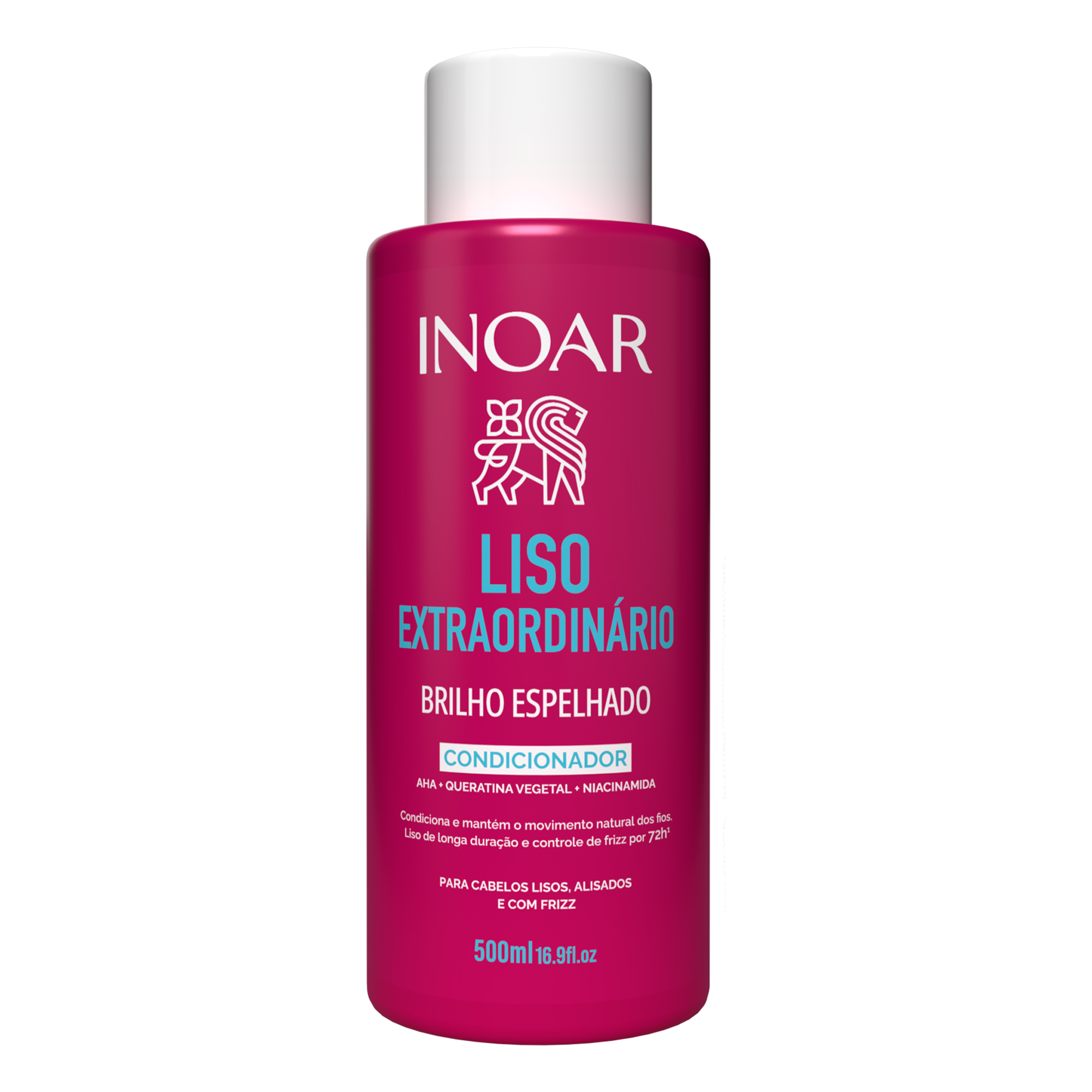 INOAR Liso Extraordinario Conditioner - plaukus glotninantis kondicionierius 500 ml