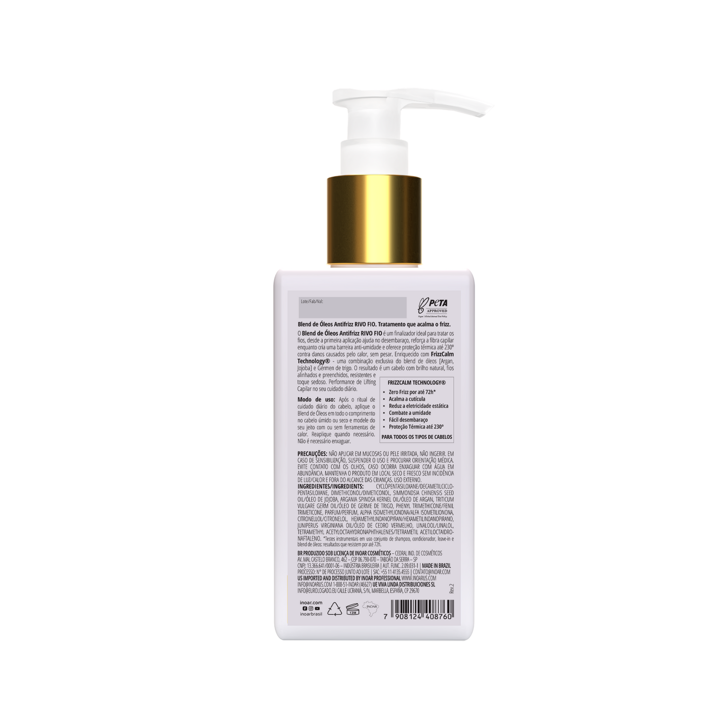 INOAR Rivo Fios Oil Blend - anti-frizz aliejus plaukams 120 ml