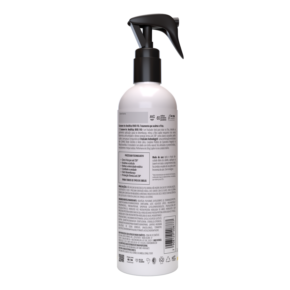 INOAR Rivo Fios Leave-in - anti-frizz nenuplaunamas balzamas plaukams 250 ml
