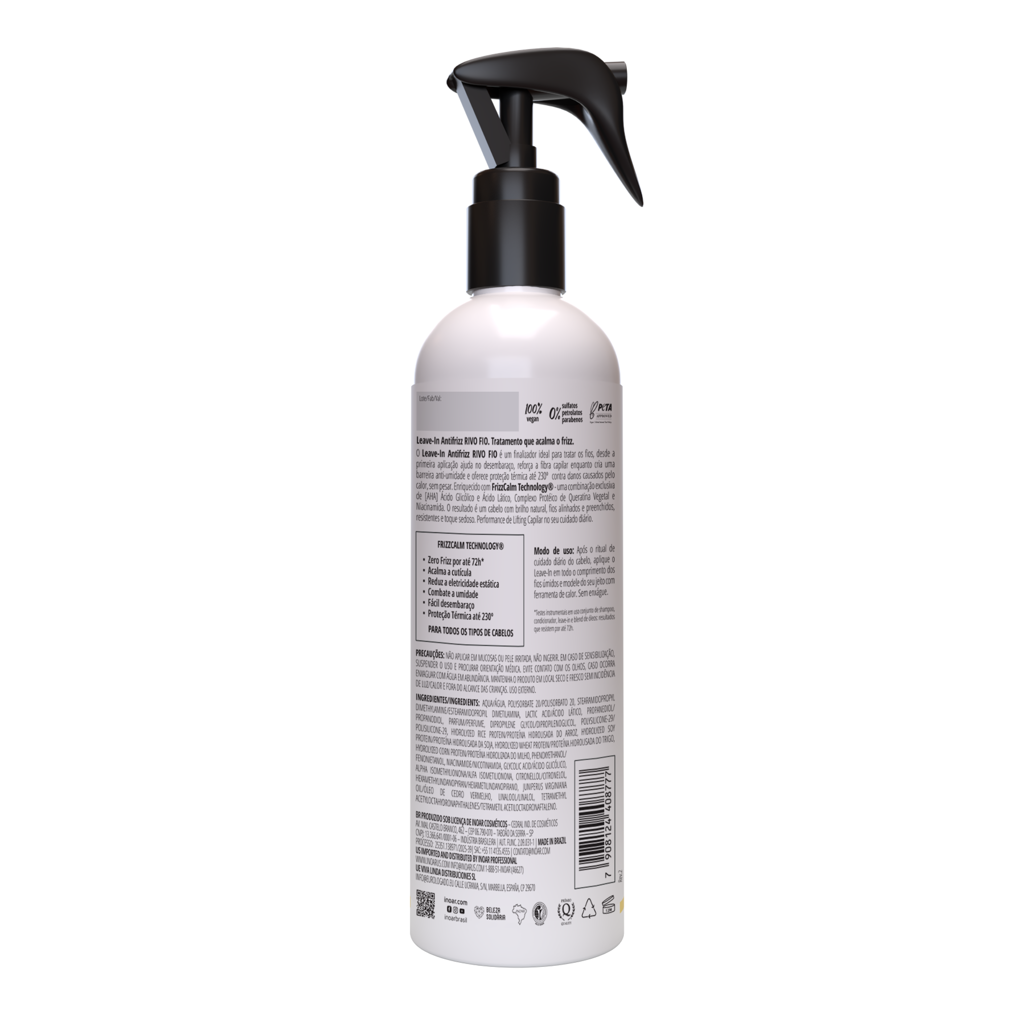 INOAR Rivo Fios Leave-in - anti-frizz nenuplaunamas balzamas plaukams 250 ml