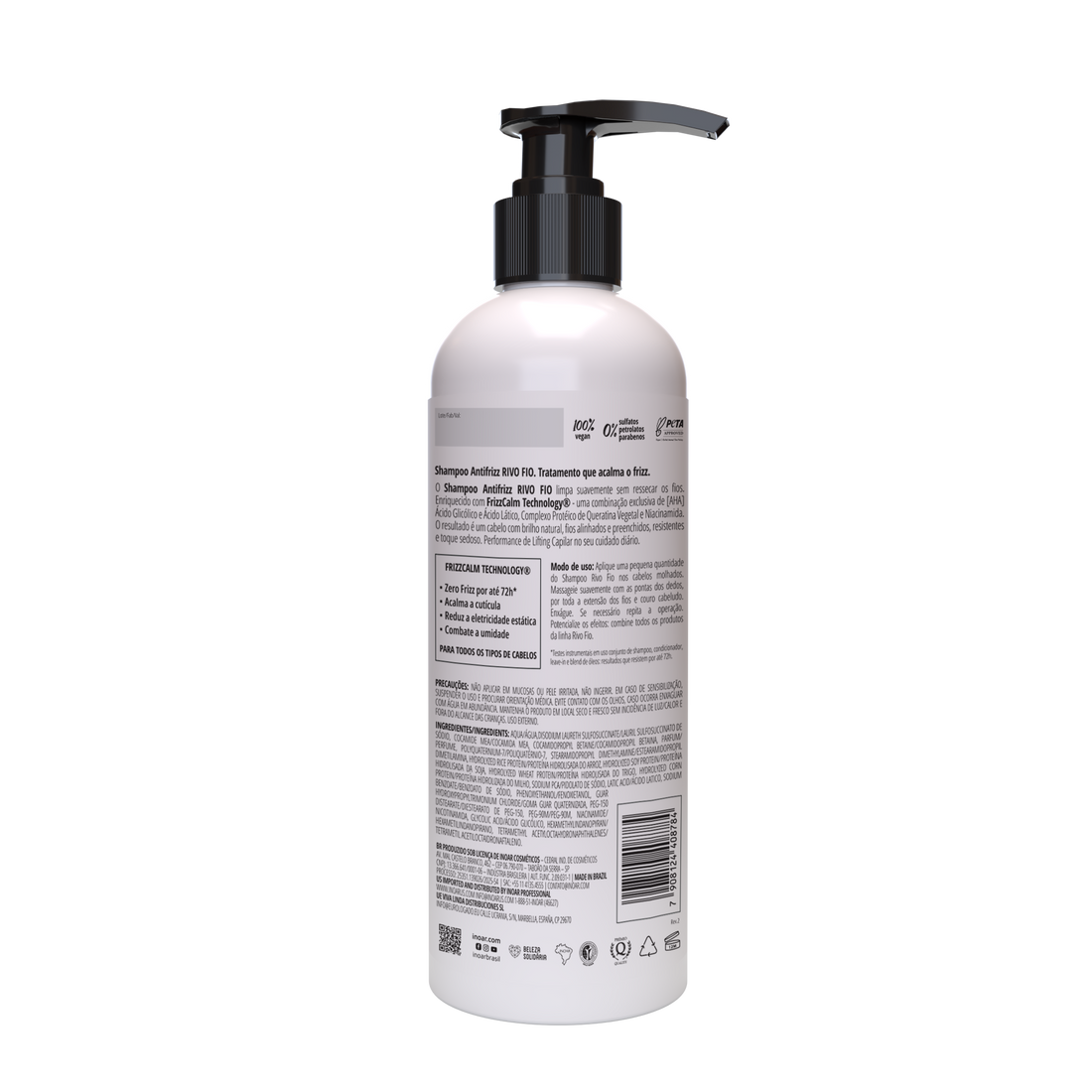 INOAR Rivo Fios Shampoo - anti-frizz šampūnas plaukams 500 ml