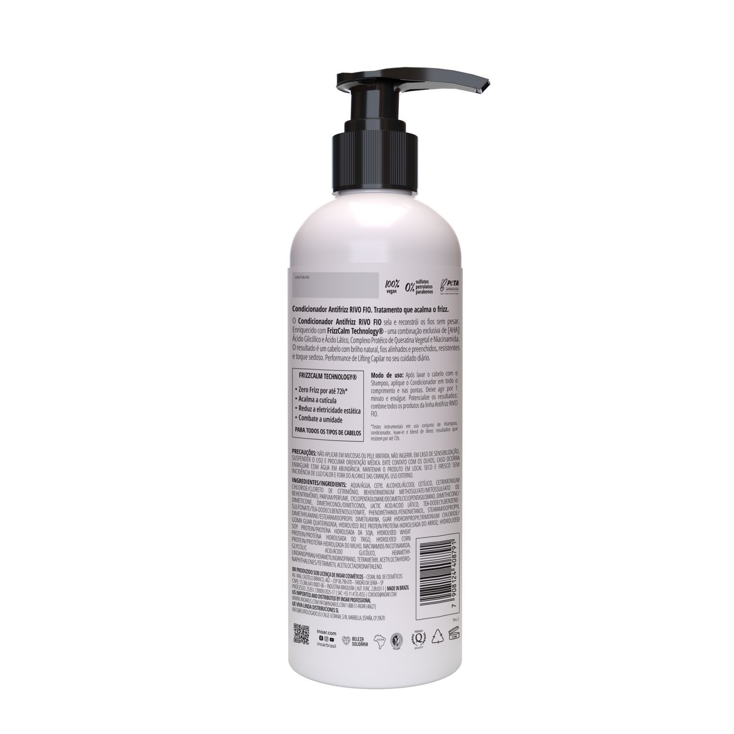 INOAR Rivo Fios Conditioner - anti-frizz kondicionierius plaukams 500 ml