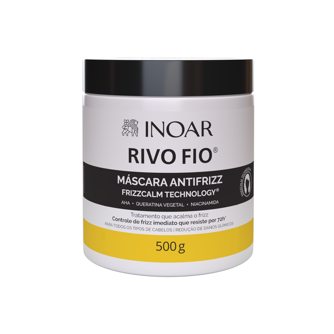 INOAR Rivo Fios Mask - anti-frizz plaukų kaukė 500 g