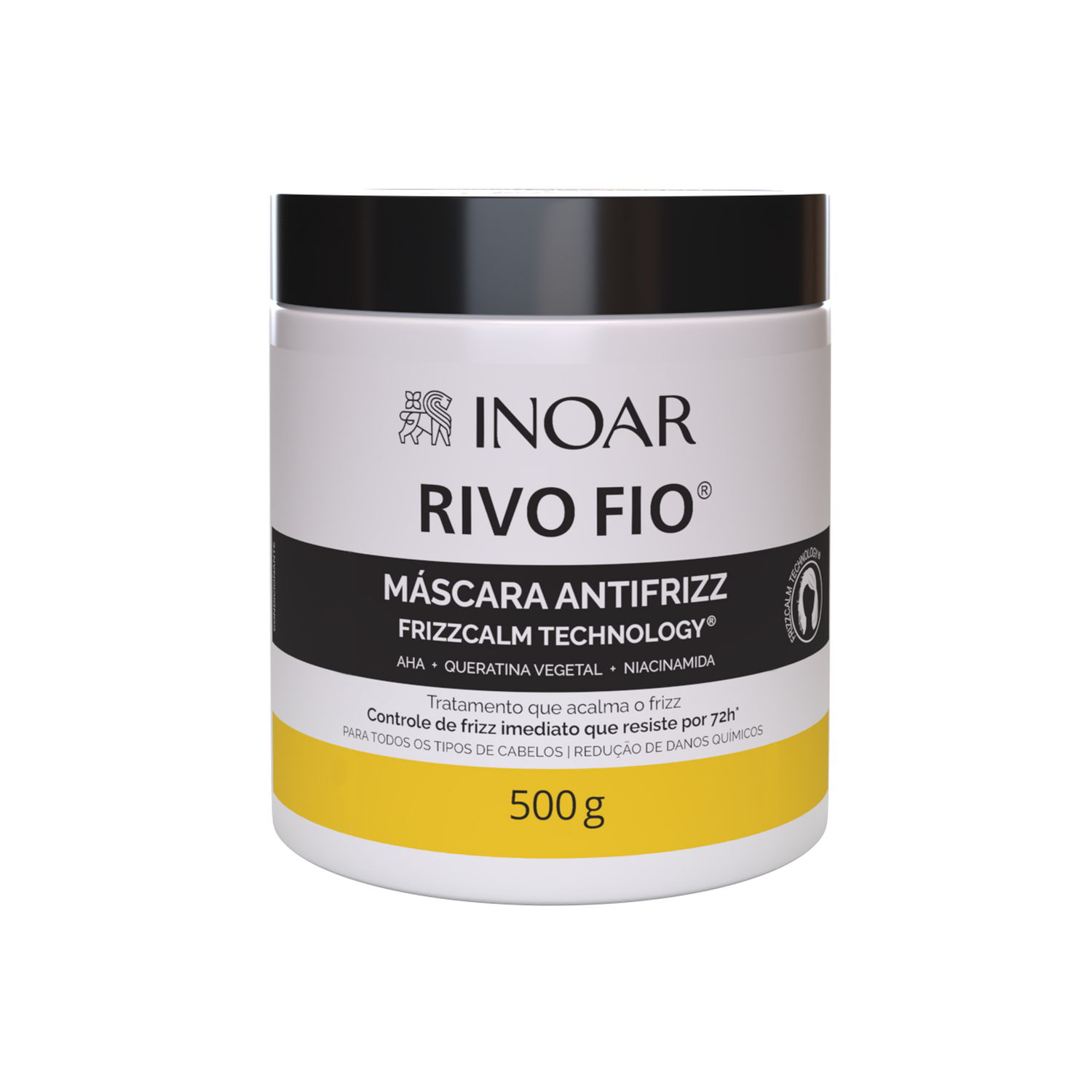 INOAR Rivo Fios Mask - anti-frizz plaukų kaukė 500 g