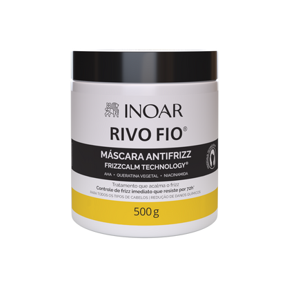 INOAR Rivo Fios Mask - anti-frizz plaukų kaukė 500 g