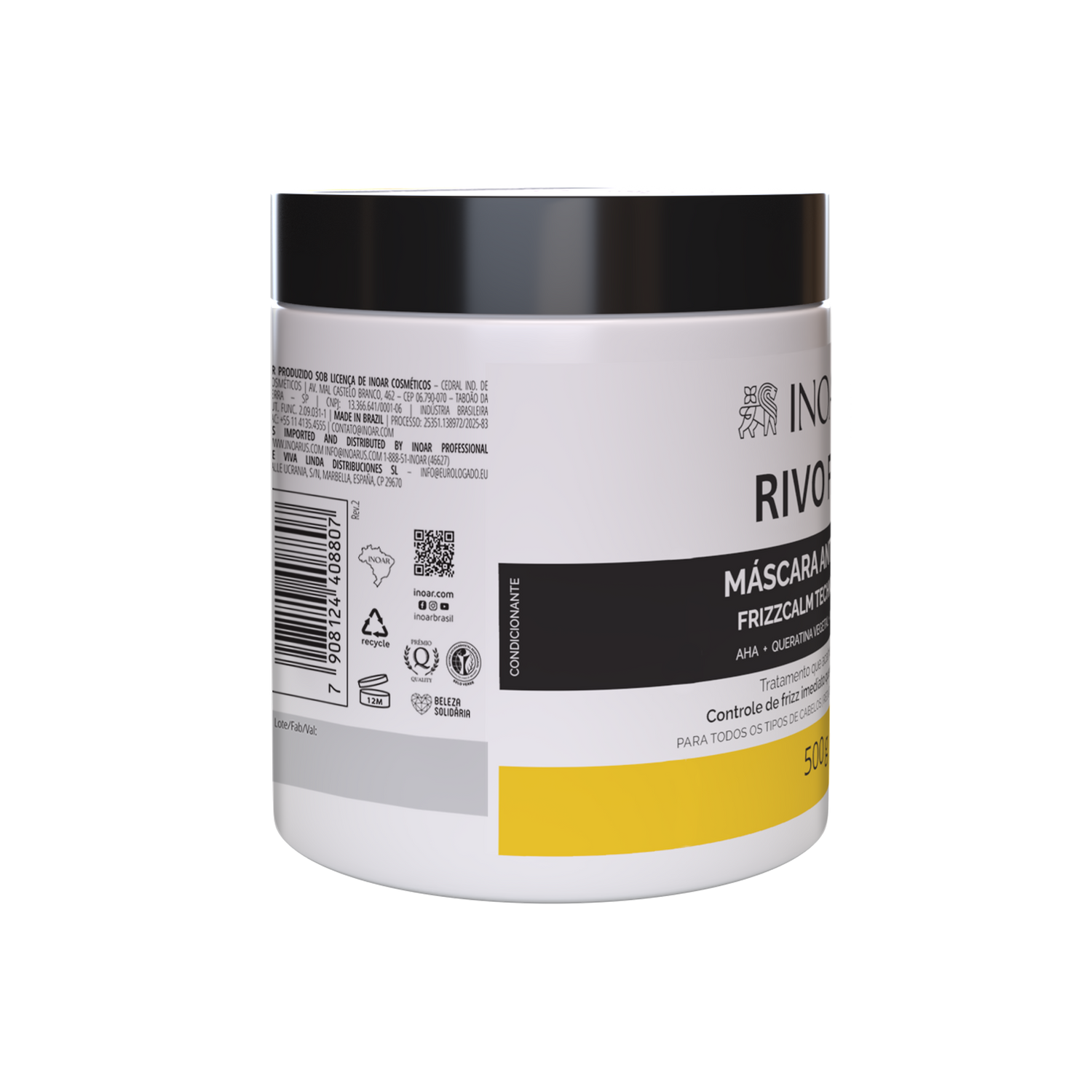 INOAR Rivo Fios Mask - anti-frizz plaukų kaukė 500 g