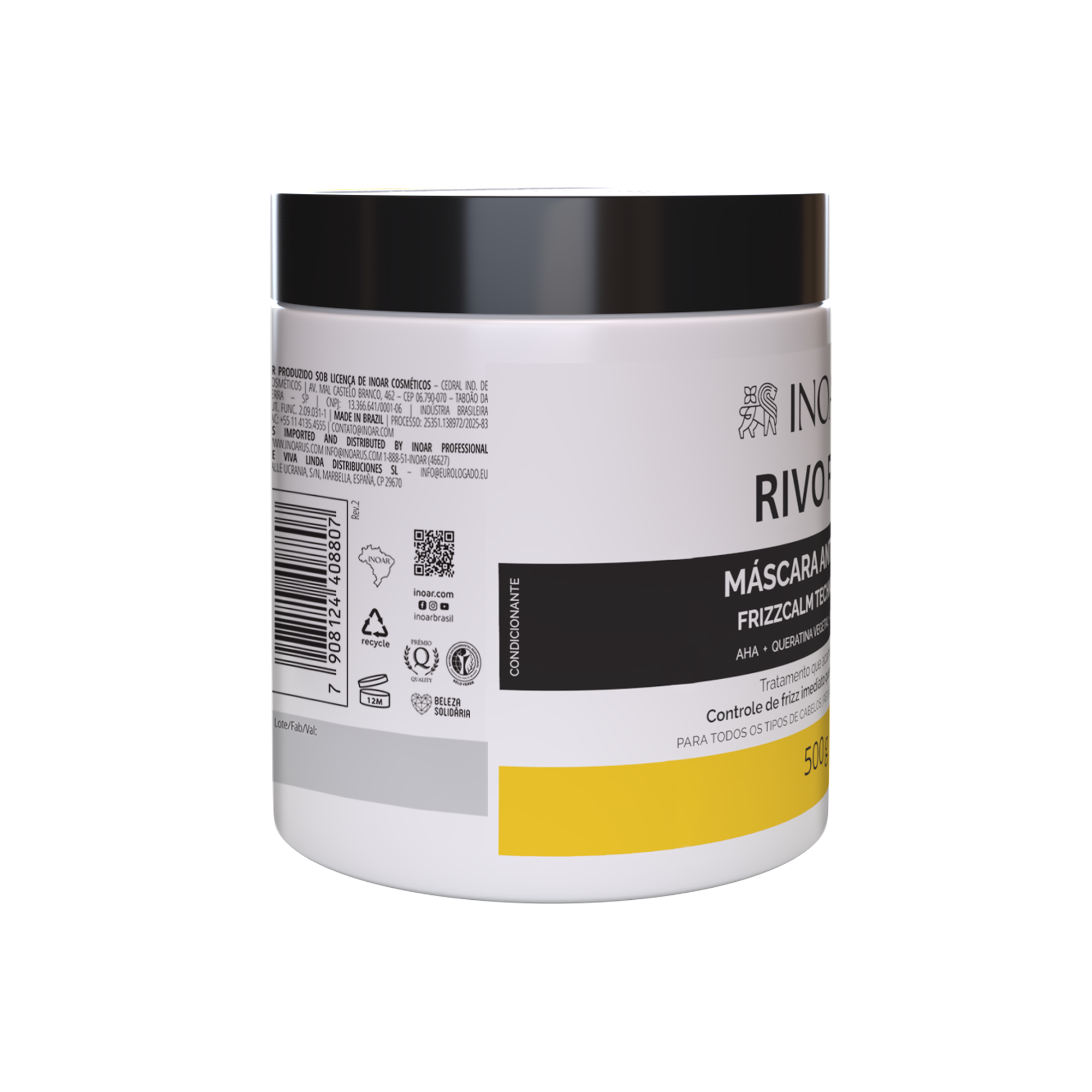 INOAR Rivo Fios Mask - anti-frizz plaukų kaukė 500 g