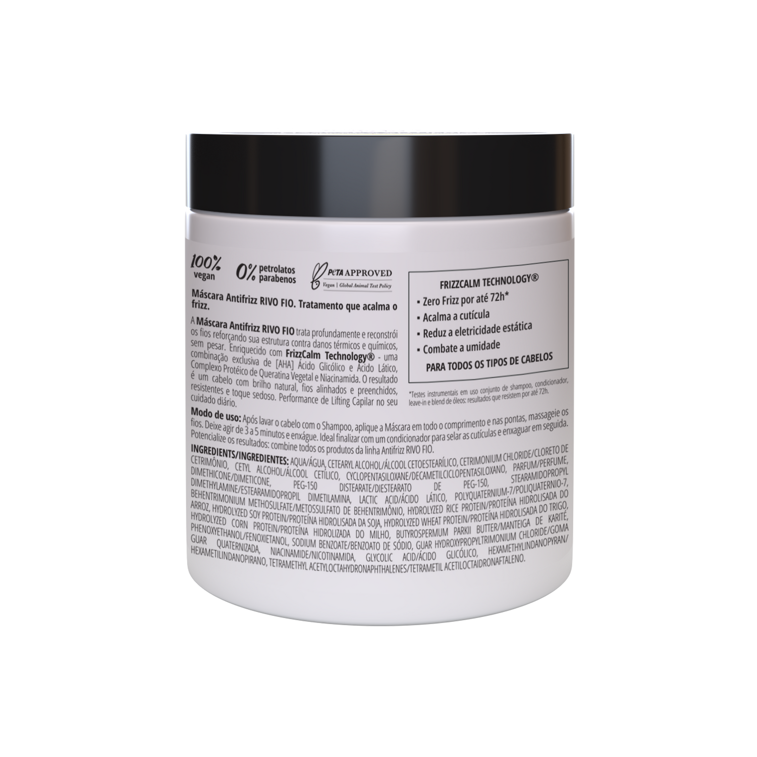 INOAR Rivo Fios Mask - anti-frizz plaukų kaukė 500 g