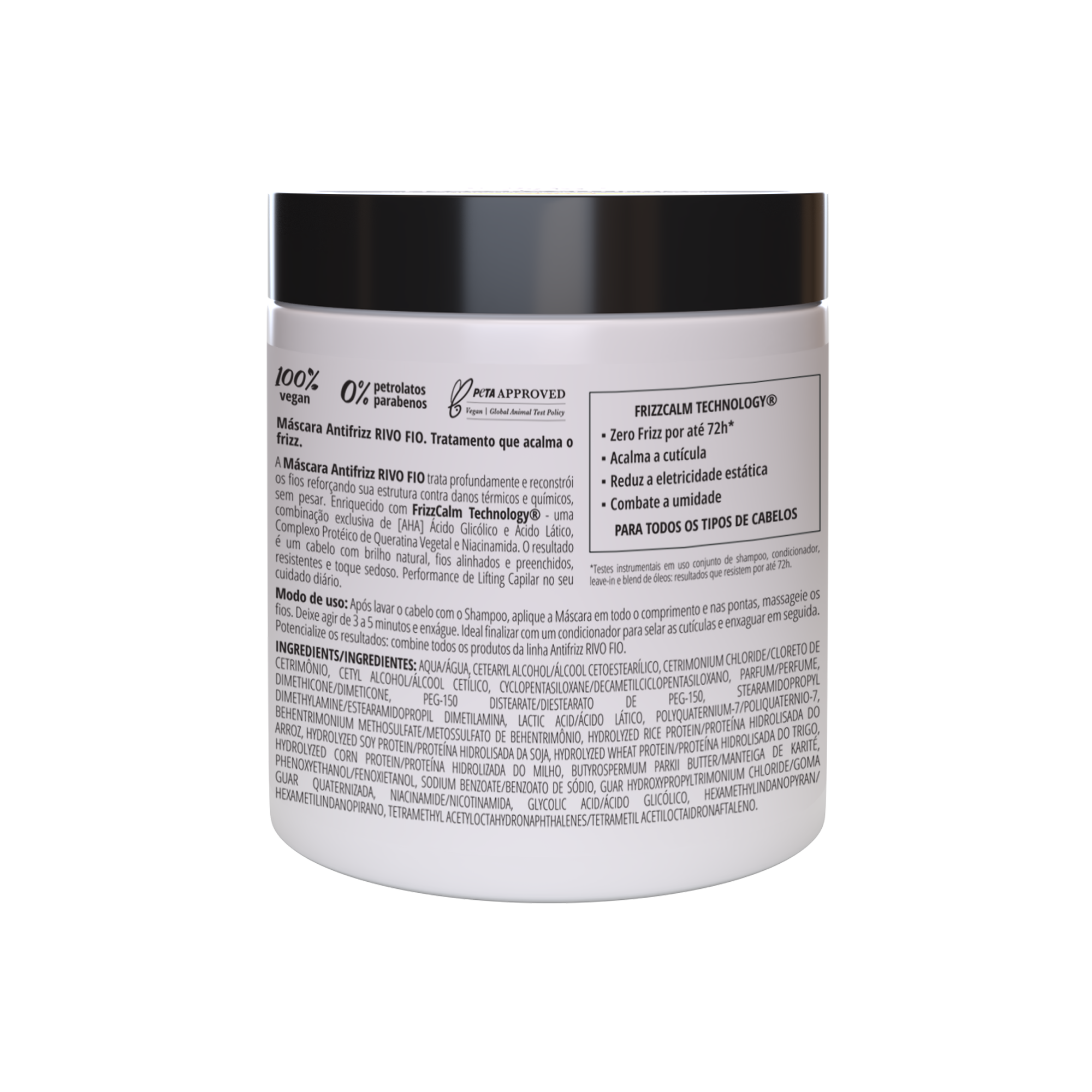 INOAR Rivo Fios Mask - anti-frizz plaukų kaukė 500 g
