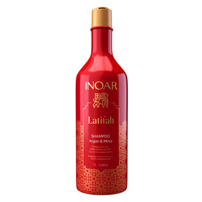 INOAR Latifah Shampoo - spindesio suteikiantis šampūnas plaukams