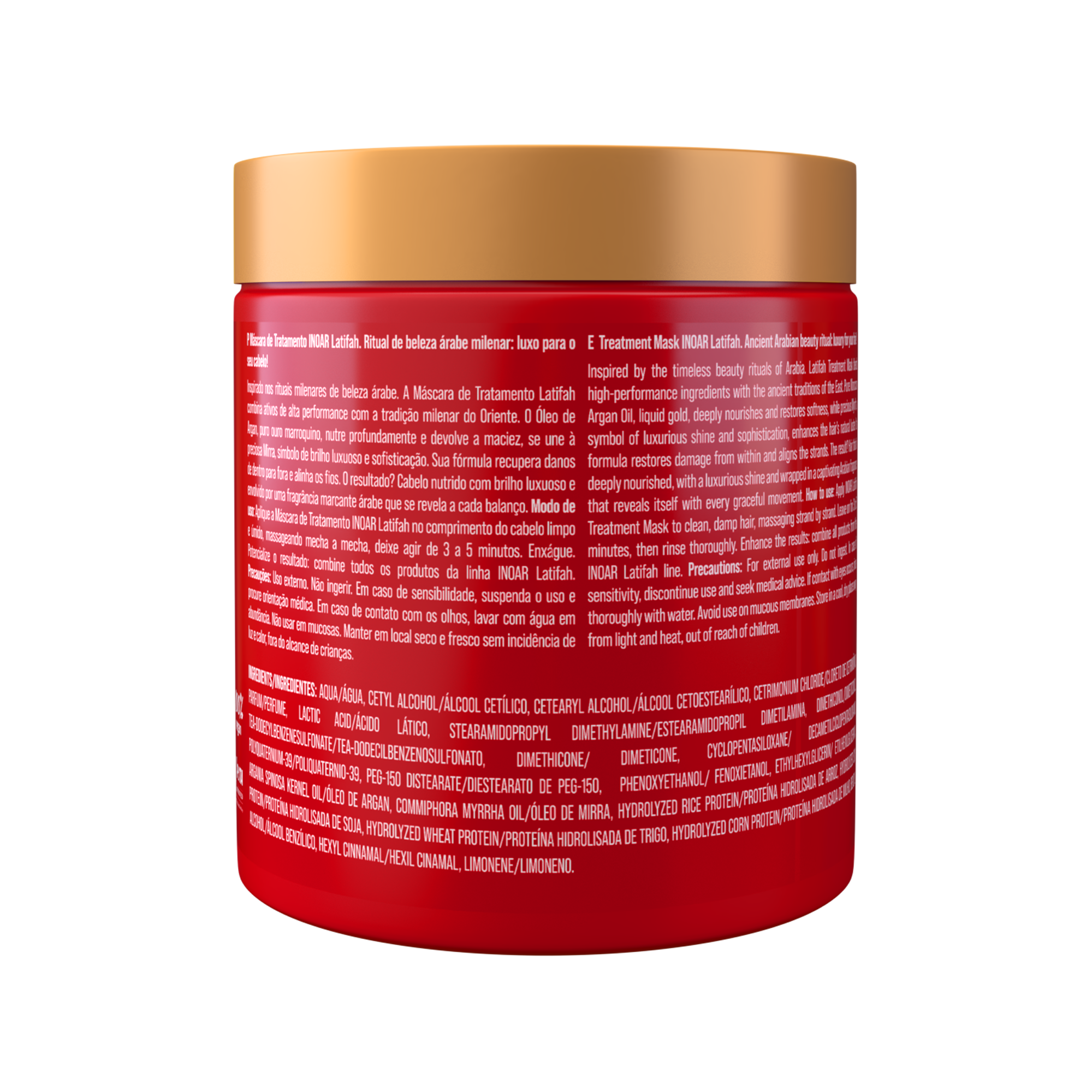 INOAR Latifah Mask - spindesio suteikiantis kaukė plaukams 500 g