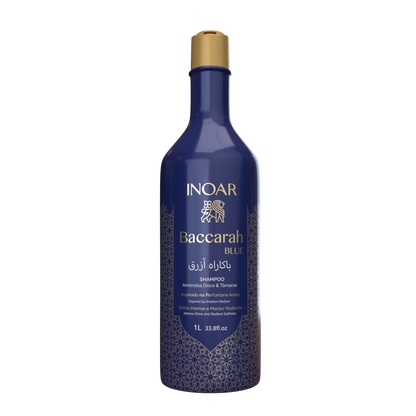 INOAR Baccarah Blue Shampoo - plaukus maitinantis šampūnas