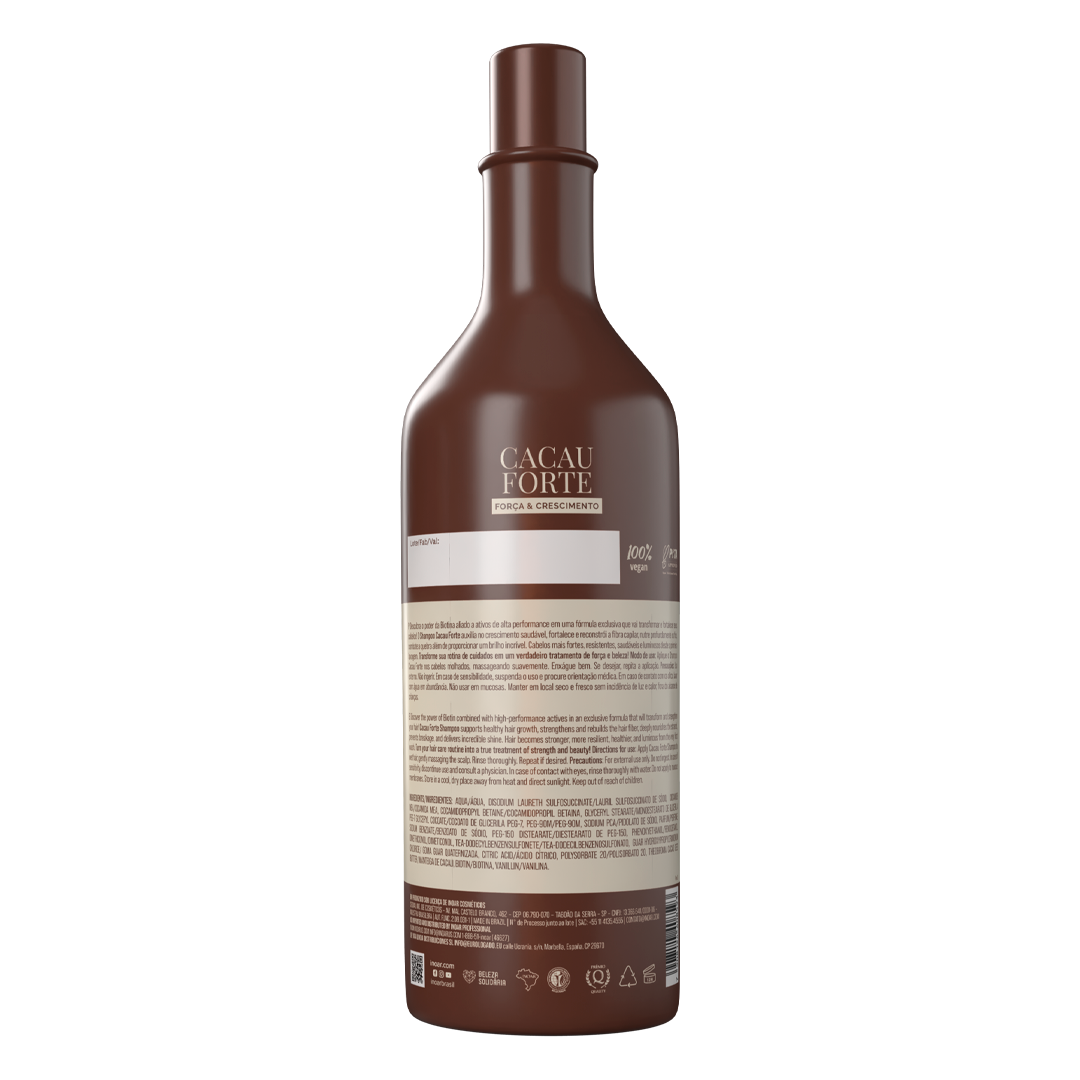 Inoar Cocoa Forte Shampoo - plaukus stiprinantis šampūnas su Biotinu