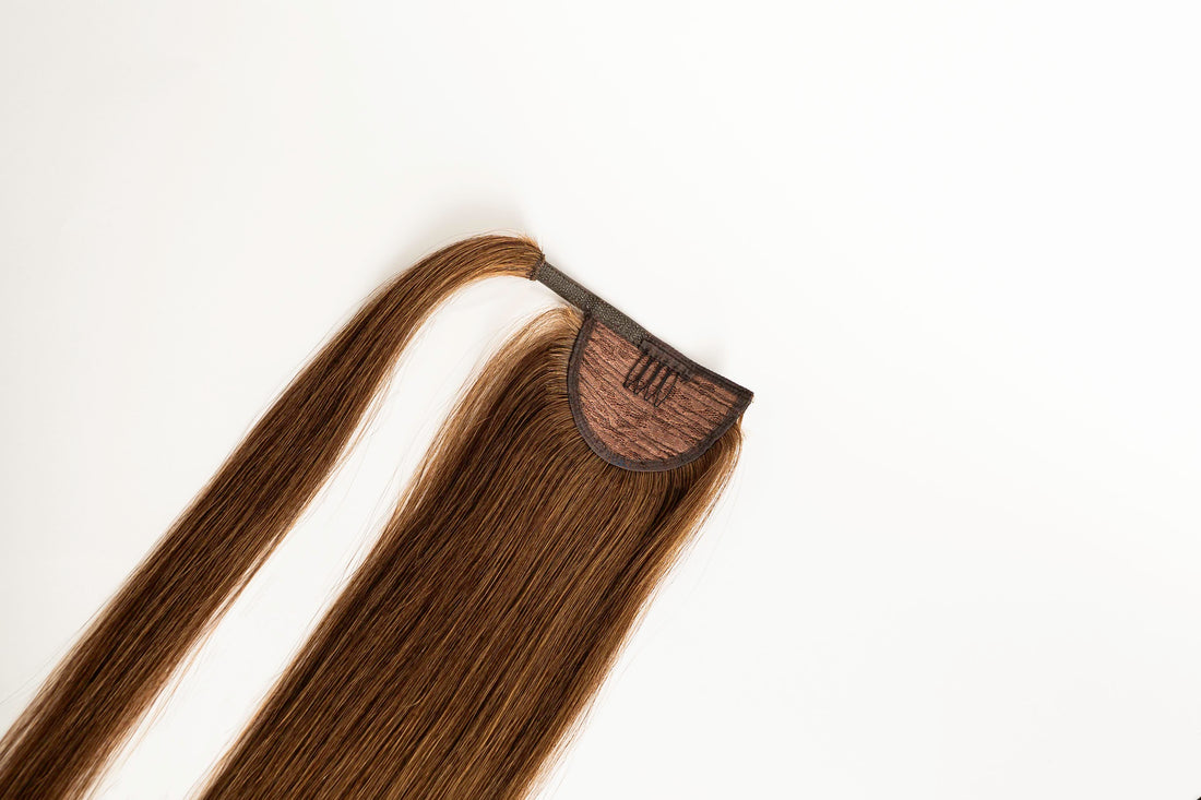 Natūralių plaukų prisegama kasa 35 cm