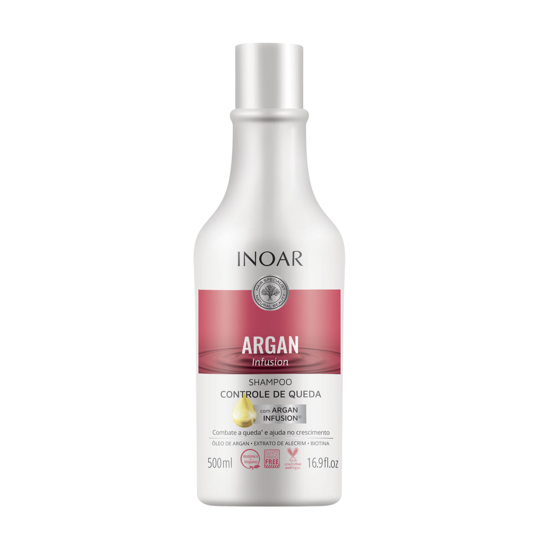INOAR Argan Infusion Loss Control Shampoo - šampūnas stabdantis plaukų slinkimą 500 ml