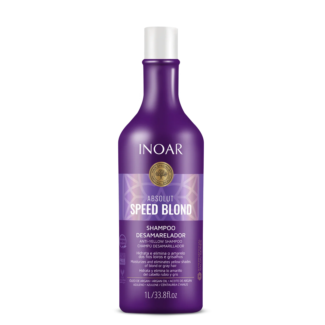 INOAR Speed Blond Shampoo - šampūnas šviesiems plaukams 1000ml