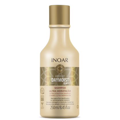 INOAR Absoliut Daymoist Shampoo - šampūnas chemiškai pažeistiems plaukams