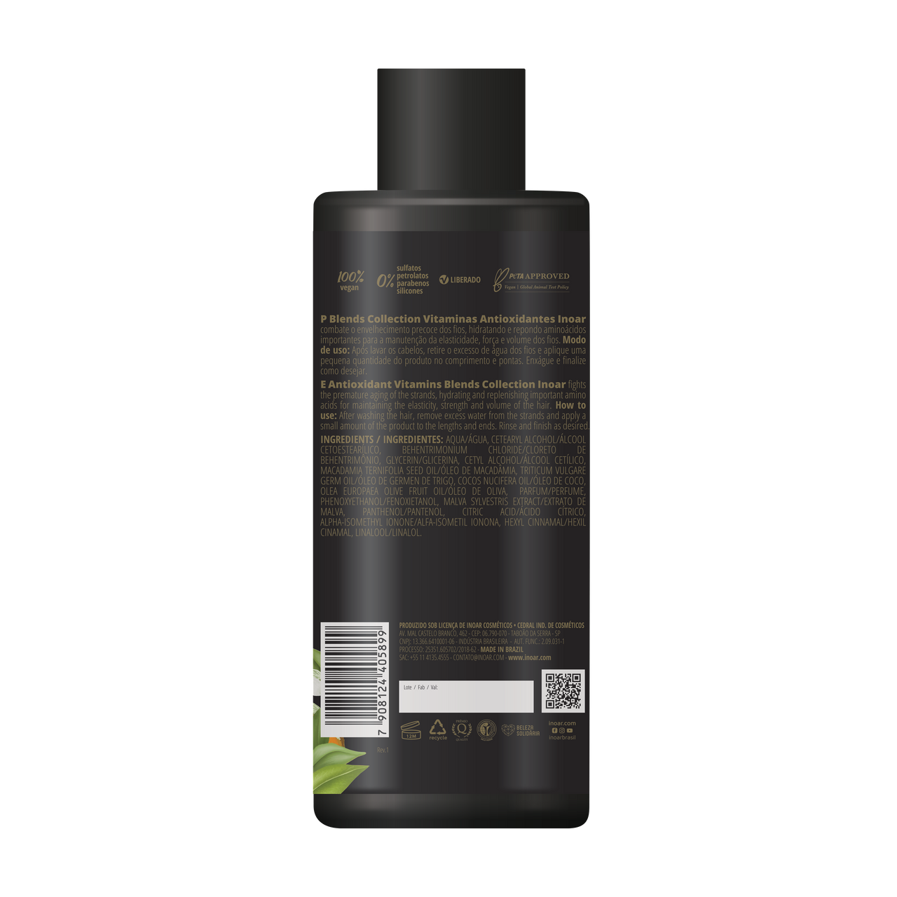 INOAR Blends Conditioner – kondicionierius su vitaminu C 800 ml