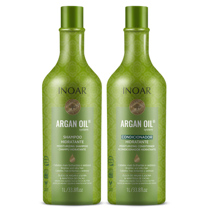 INOAR Argan Oil Duo Kit - intensyviai drėkinantis rinkinys su Argano aliejumi