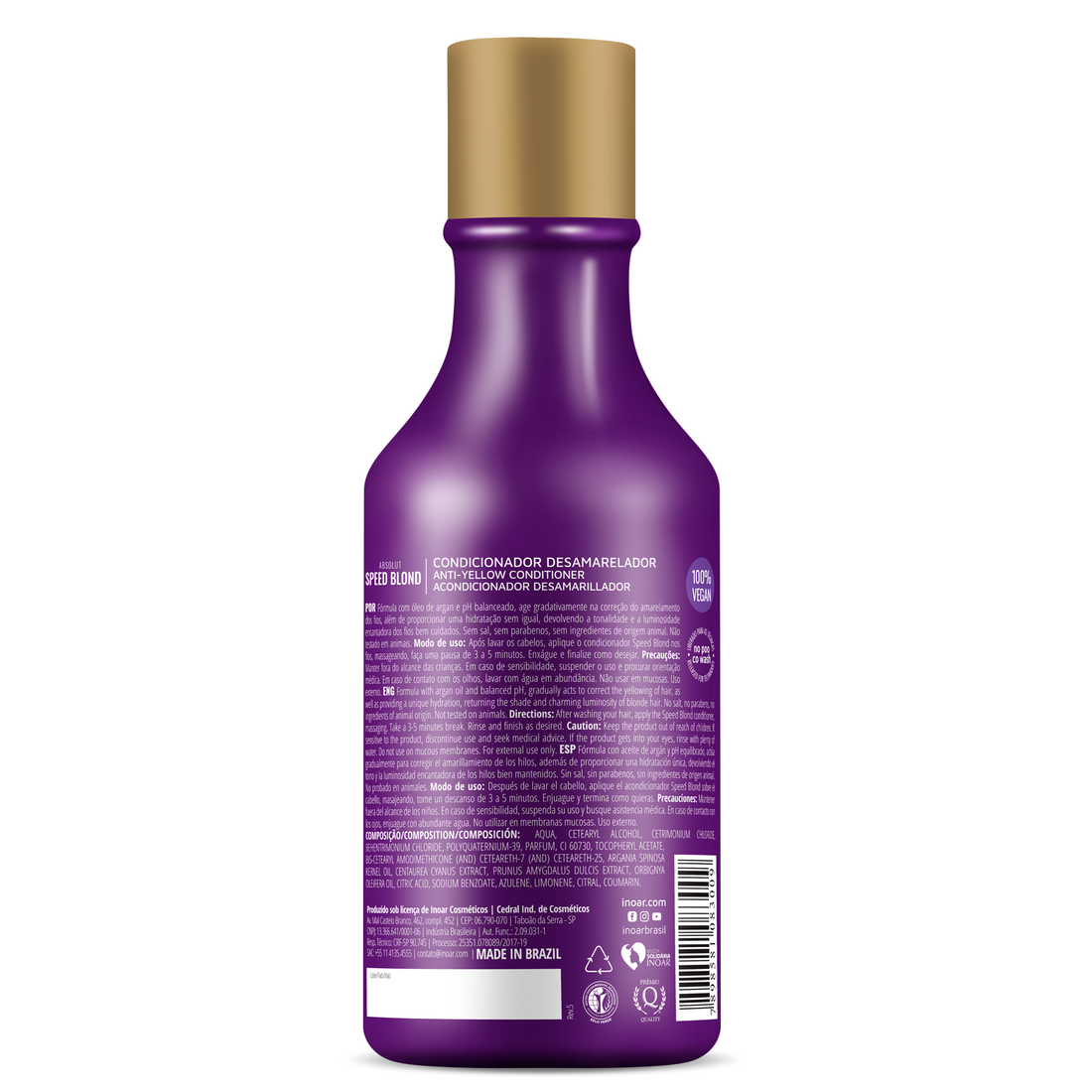 INOAR Speed Blond Duo Kit - priemonių rinkinys šviesiems plaukams