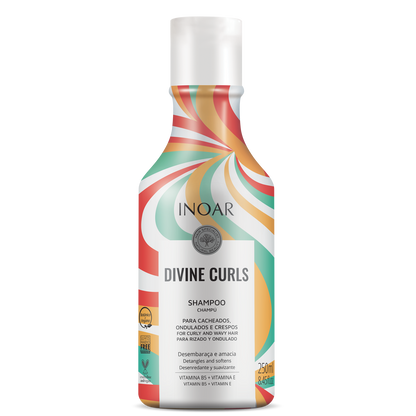 INOAR Divine Curls Shampoo - šampūnas garbanotiems ir banguotiems plaukams 250 ml