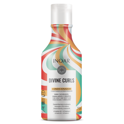 INOAR Divine Curls Conditioner - kondicionierius garbanotiems ir banguotiems plaukams 250 ml