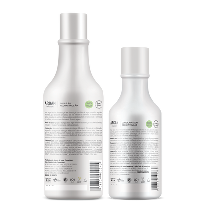 INOAR Argan Infusion Reconstruction Duo Kit - rekonstruojantis rinkinys 500 ml+250 ml