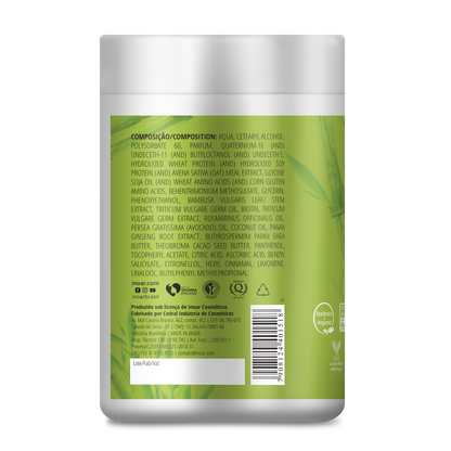 INOAR Resistance Fibra de Bambu Mask - stiprinanti ir blizgesio suteikianti kaukė 1000 g