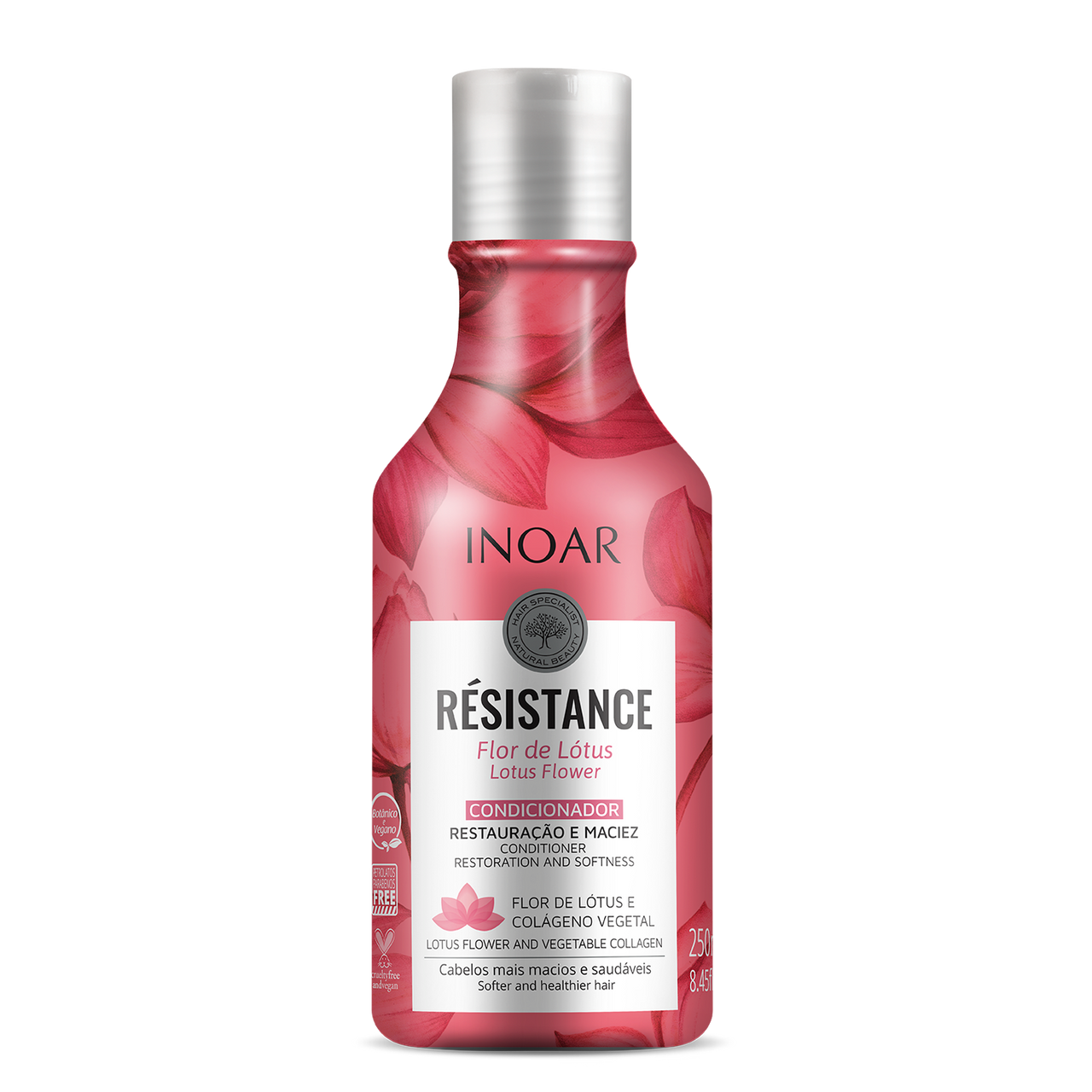 INOAR Resistance Flor de Lotus Conditioner - plaukus drėkinantis kondicionierius 250 ml