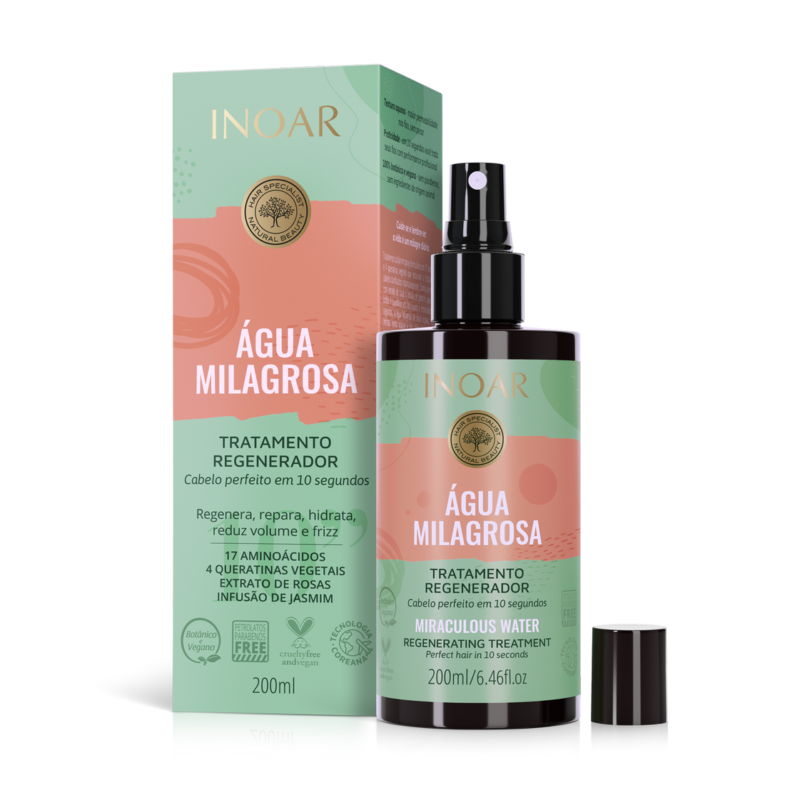 INOAR Água Milagrosa - purškiamas regeneruojantis fluidas 200 ml