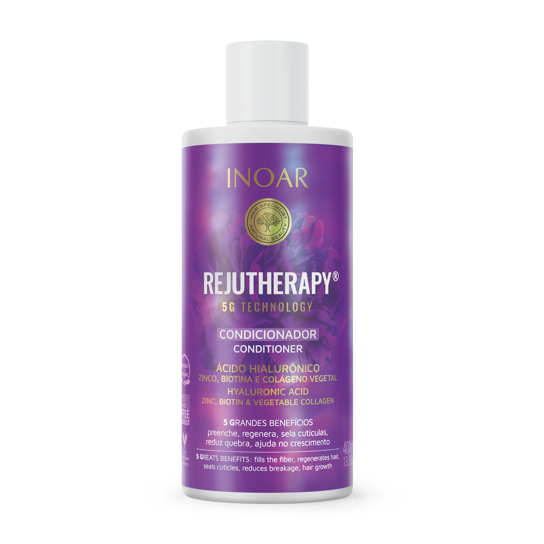 INOAR Rejutherapy Conditioner - regeneruojantis kondicionierius pažeistiems plaukams 400 ml