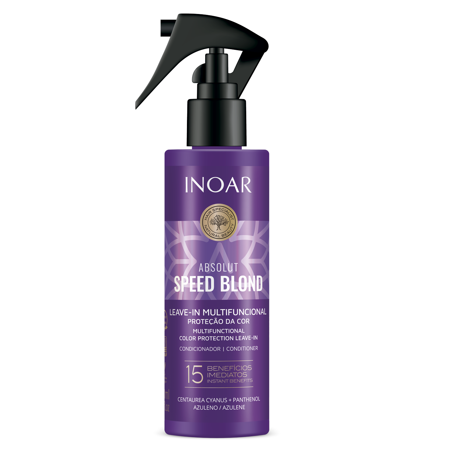 INOAR Absolut Speed Blond Leave-in - nenuplaunamas, tonuojantis balzamas 200 ml