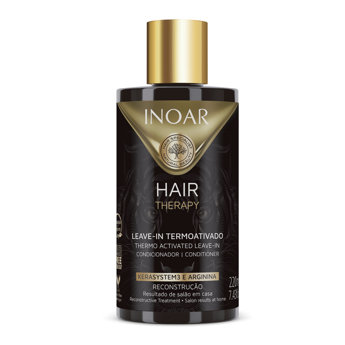 INOAR Hair Therapy Leav-in - plaukus puoselėjantis nenuplaunamas kondicionierius 220 ml