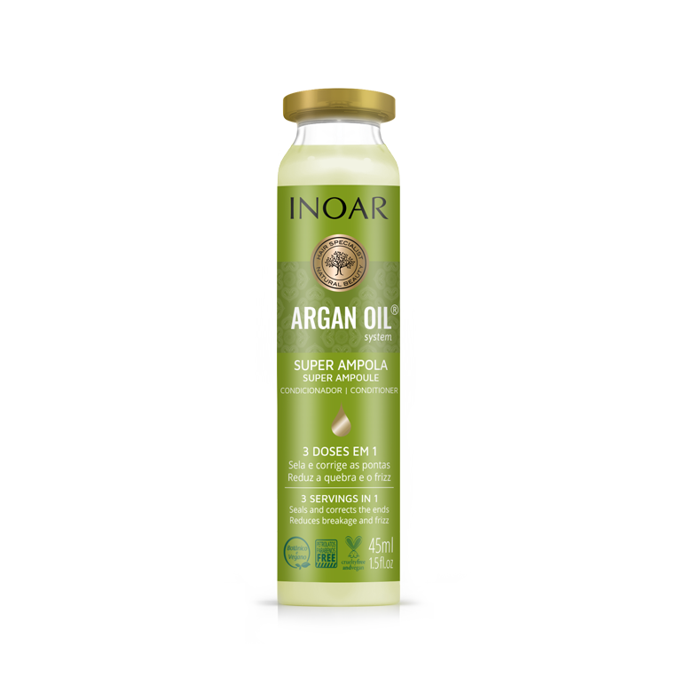 INOAR Argan Oil Ampola - plaukų ampulė su argano aliejumi 45 ml