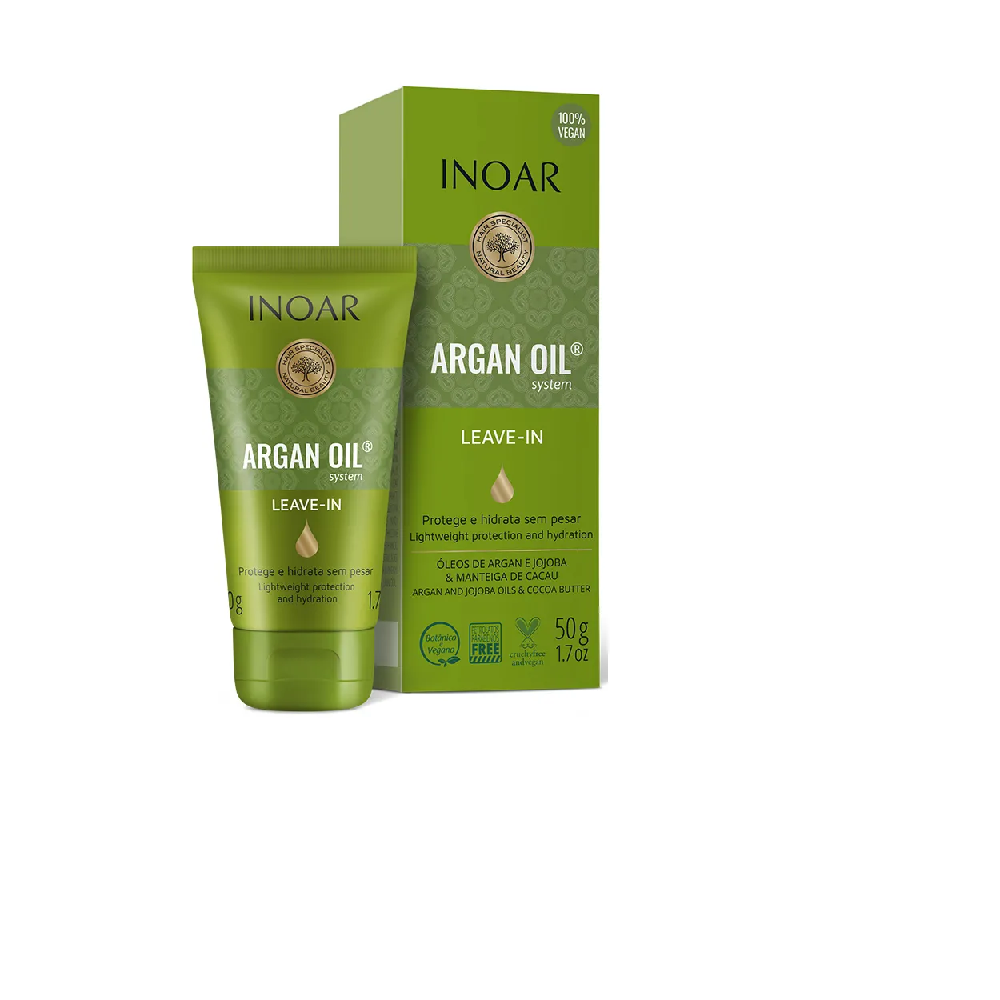 INOAR Argan Oil Leave-in - nenuplaunamas balzamas su argano aliejumi