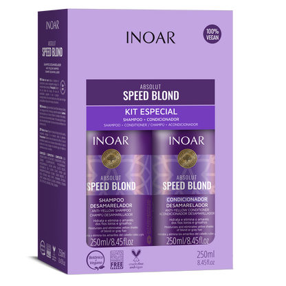INOAR Speed Blond Duo Kit - priemonių rinkinys šviesiems plaukams