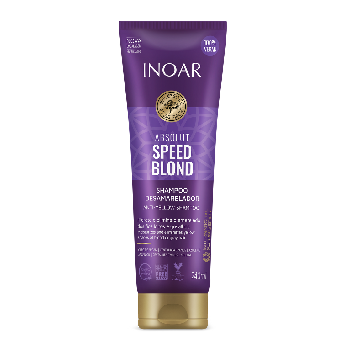 INOAR Speed Blond Shampoo - šampūnas šviesiems plaukams