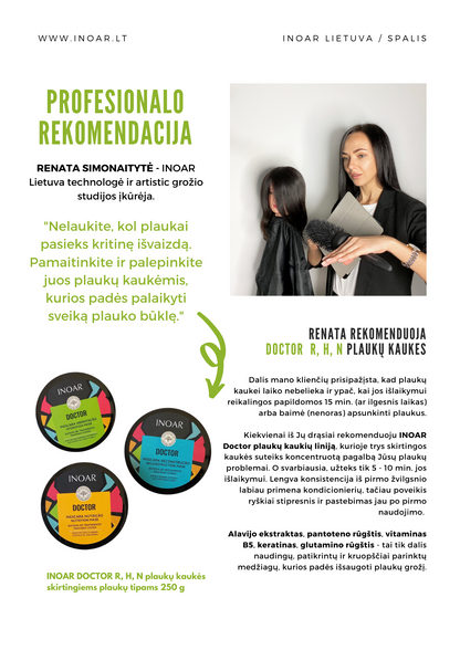 INOAR Doctor Mask Nutrition - maitinanti kaukė 250 g