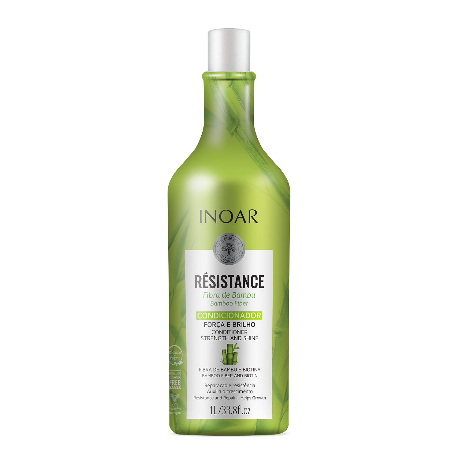 INOAR Resistance Fibra de Bambu Conditioner - plaukus stiprinantis kondicionierius 1000 ml