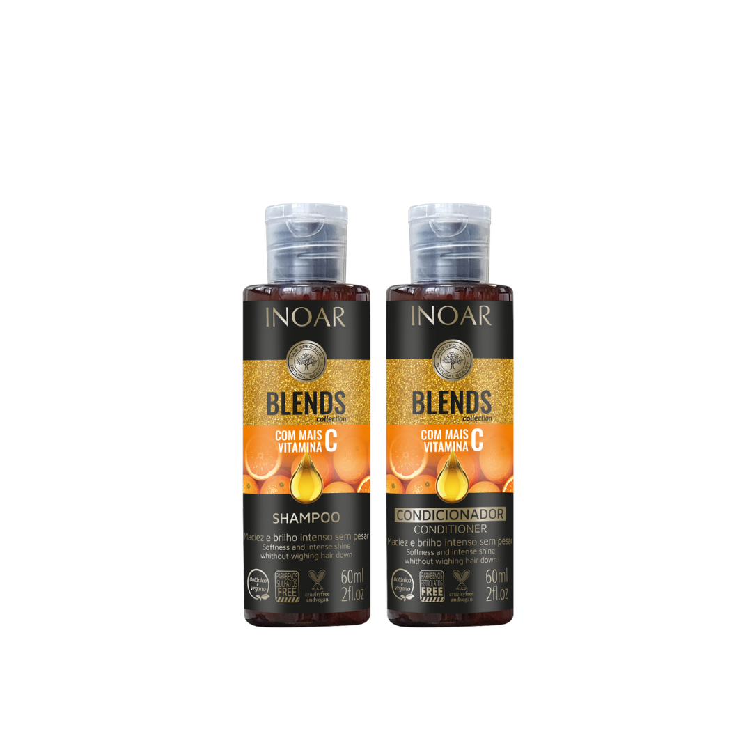 INOAR Blends TRAVEL SIZE rinkinys su Vitaminu C 2x60 ml